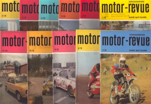 Tschechoslowakische Motor-Revue 1978 Hefte 1-10, 12