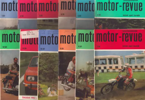 Tschechoslowakische Motor-Revue 1981 Hefte 1-12