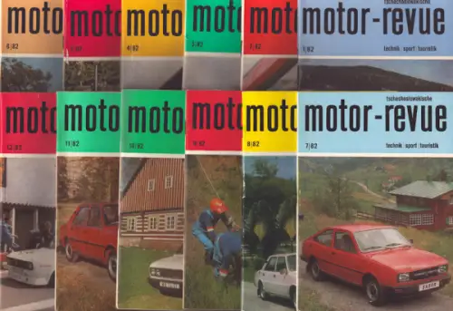 Tschechoslowakische Motor-Revue 1982 Hefte 1-12
