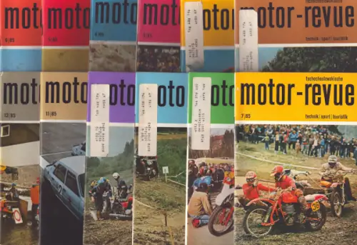 Tschechoslowakische Motor-Revue 1985 Hefte 1-12
