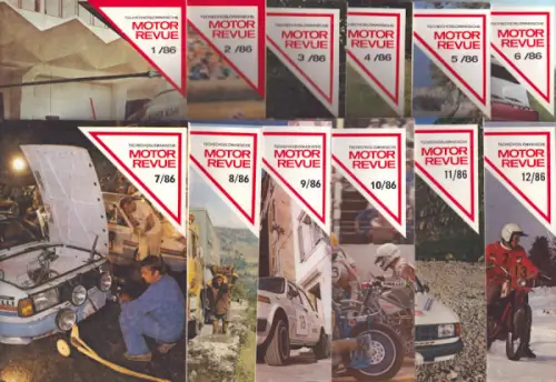 Tschechoslowakische Motor-Revue 1986 Hefte 1-12