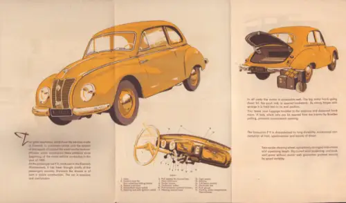 IFA F 9 Prospekt 1950er Jahre engl