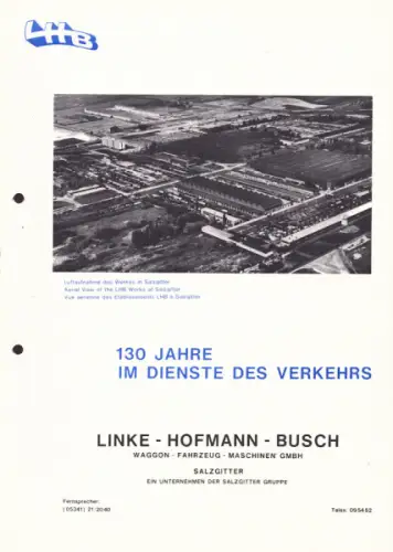Linke-Hofmann-Busch / Salzgitter Typenblätter 1937-1963