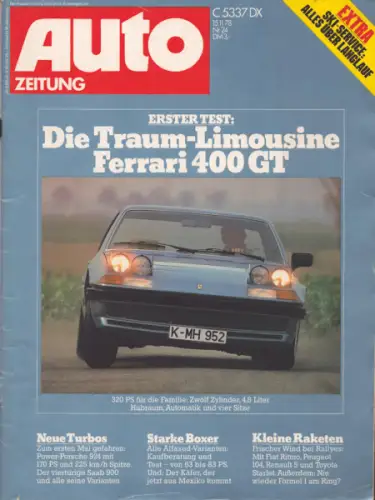 Auto Zeitung 1978 Heft 24