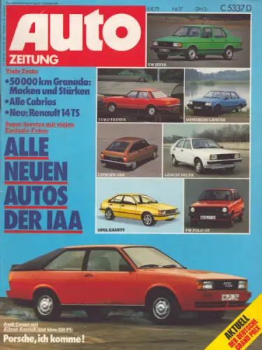 Auto Zeitung 1979 Heft 17