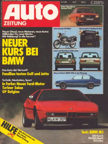 Auto Zeitung 1980 Heft 11