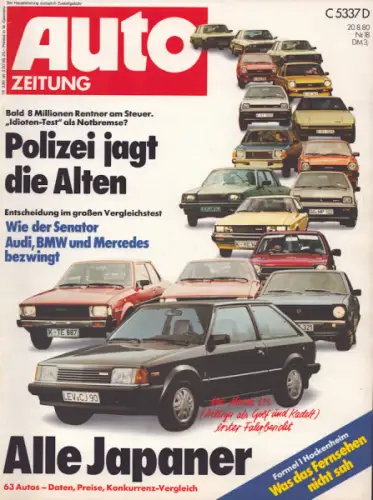 Auto Zeitung 1980 Heft 18