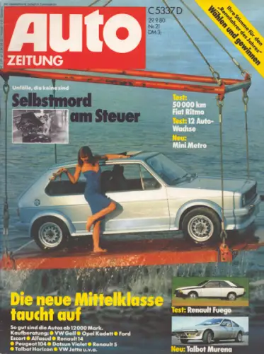 Auto Zeitung 1980 Heft 21