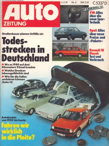 Auto Zeitung 1981 Heft 4