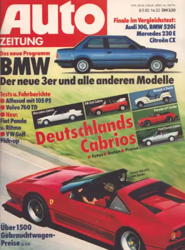 Auto Zeitung 1982 Heft 23