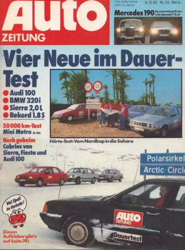 Auto Zeitung 1982 Heft 25