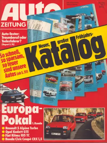 Auto Zeitung 1984 Heft 5