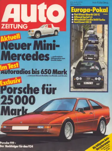 Auto Zeitung 1984 Heft 6