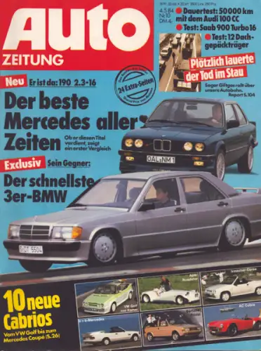Auto Zeitung 1984 Heft 10
