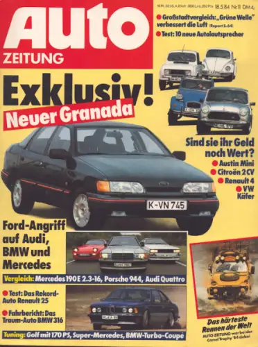 Auto Zeitung 1984 Heft 11