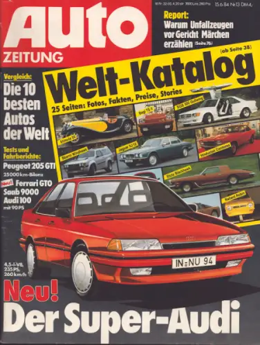 Auto Zeitung 1984 Heft 13