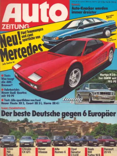 Auto Zeitung 1984 Heft 16