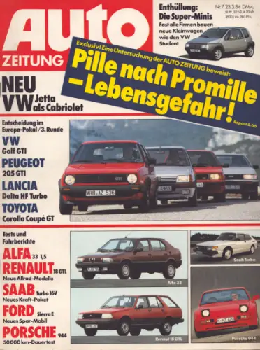 Auto Zeitung 1984 Heft 7
