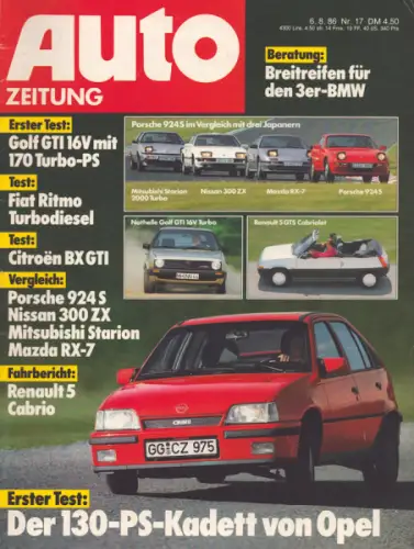 Auto Zeitung 1986 Heft 17