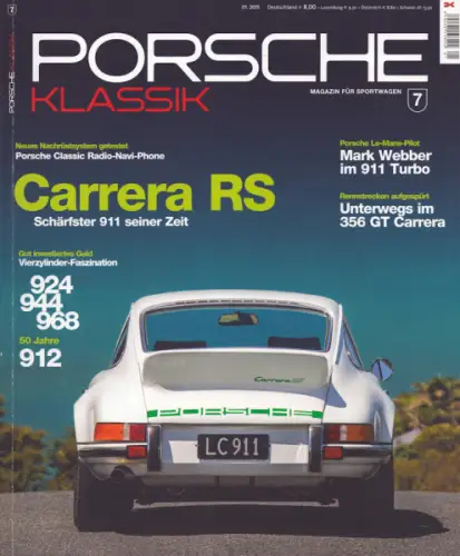 Porsche Klassik Heft 7 von 1.2015