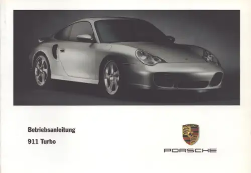 Porsche 911 Turbo Typ 996 Bedienungsanleitung 8.2000