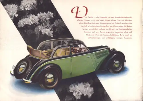 IFA F 8 Prospekt ca. 1952