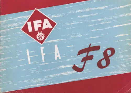 IFA F 8 Prospekt ca. 1952
