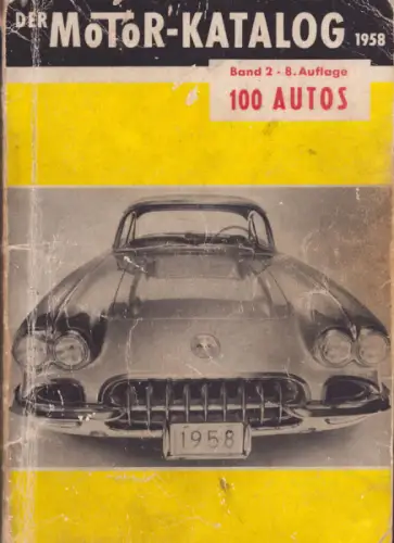 Motorkatalog 100 Autos Band 2 1958