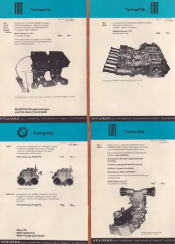 Weber Vergaser Tuning Kits Prospekte 3.1969