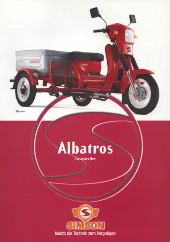 Simson Albatros Lastenroller Prospekt ca. 1996