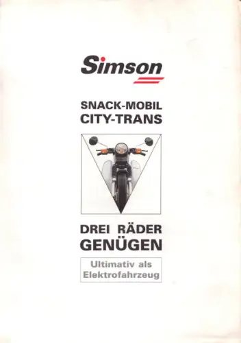 Simson Snack-Mobil / City-Trans Prospekt ca. 1992