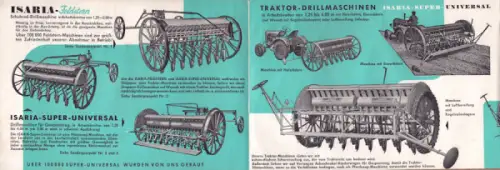 Glas Landmaschinen Prospekt 1950er Jahre