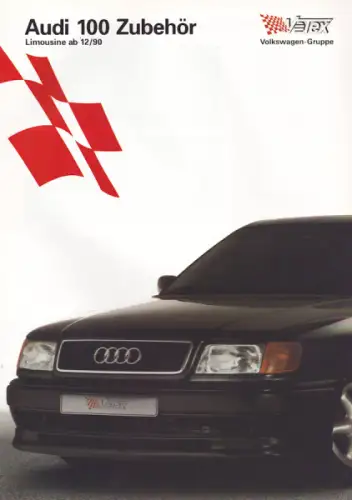 Audi / Votex 100 C 3 Zubehör Prospekt 12.1990