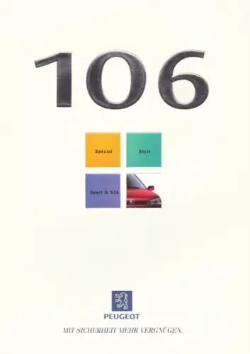 Peugeot 106 Prospekt 4.1998