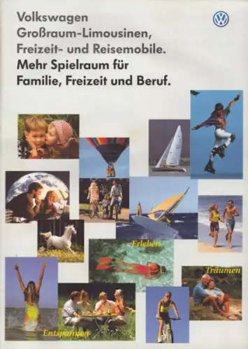 VW Großraum-Limousinen Caddy 2 und T 4 Prospekt 9.1997
