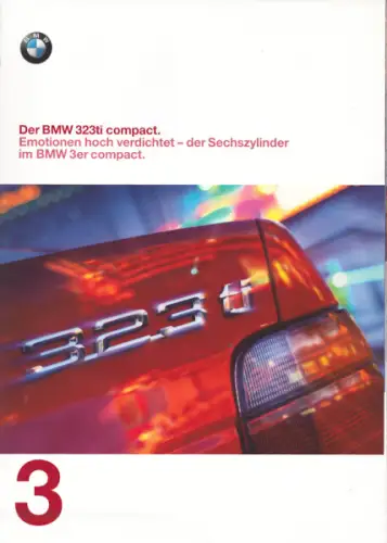 BMW 323 ti compact Prospekt 1998