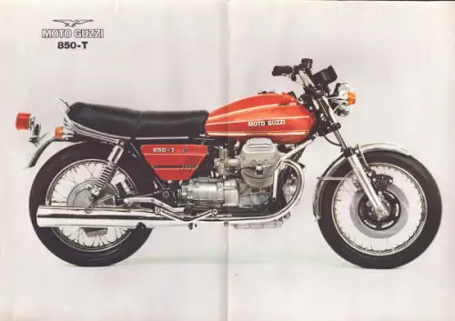 Moto Guzzi 850-T Prospekt ca. 1975