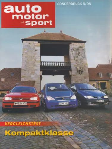 VW Golf 4 Sonderdruck aus AMS 5/98 3.1998