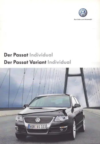 VW Passat / Variant B 6 Individual Prospekt 6.2007