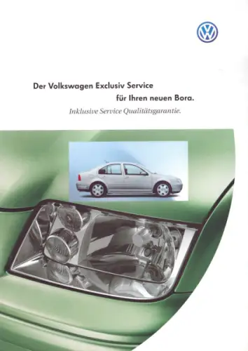 VW Bora Exclusive Service Prospekt ca. 2002