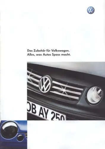 VW Zubehör Programm 1.2003