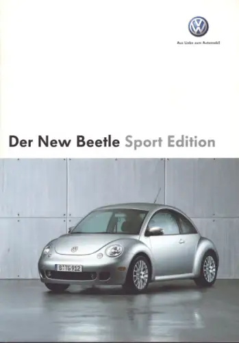 VW New Beetle Sport Edition Prospekt 11.2004