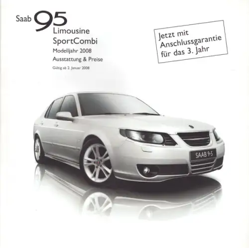 Saab 95 Preisliste 1.2008