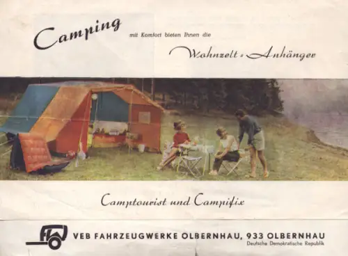 Camptourist / Campifix Prospekt ca. 1970