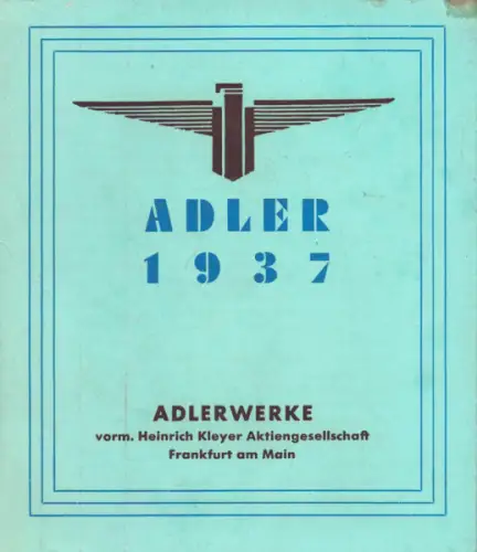 Adler Programm 1937