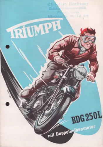 Triumph BDG 250 L Prospekt 1954