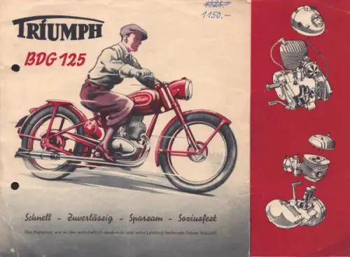 Triumph BDG 125 Prospekt 2.1950