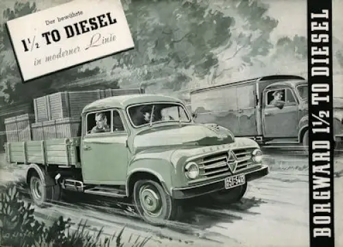 Borgward 1,5 to D Prospekt ca. 1955