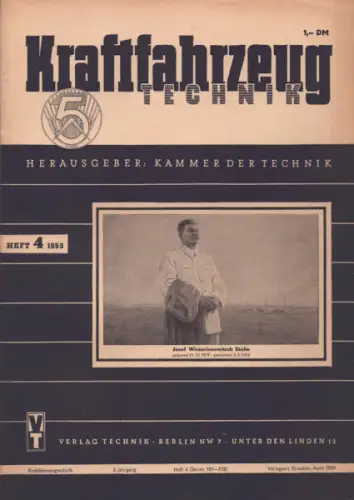 Kraftfahrzeugtechnik KFT 1953 Heft 4