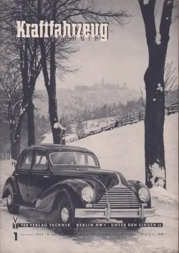 Kraftfahrzeugtechnik KFT 1954 Heft 1